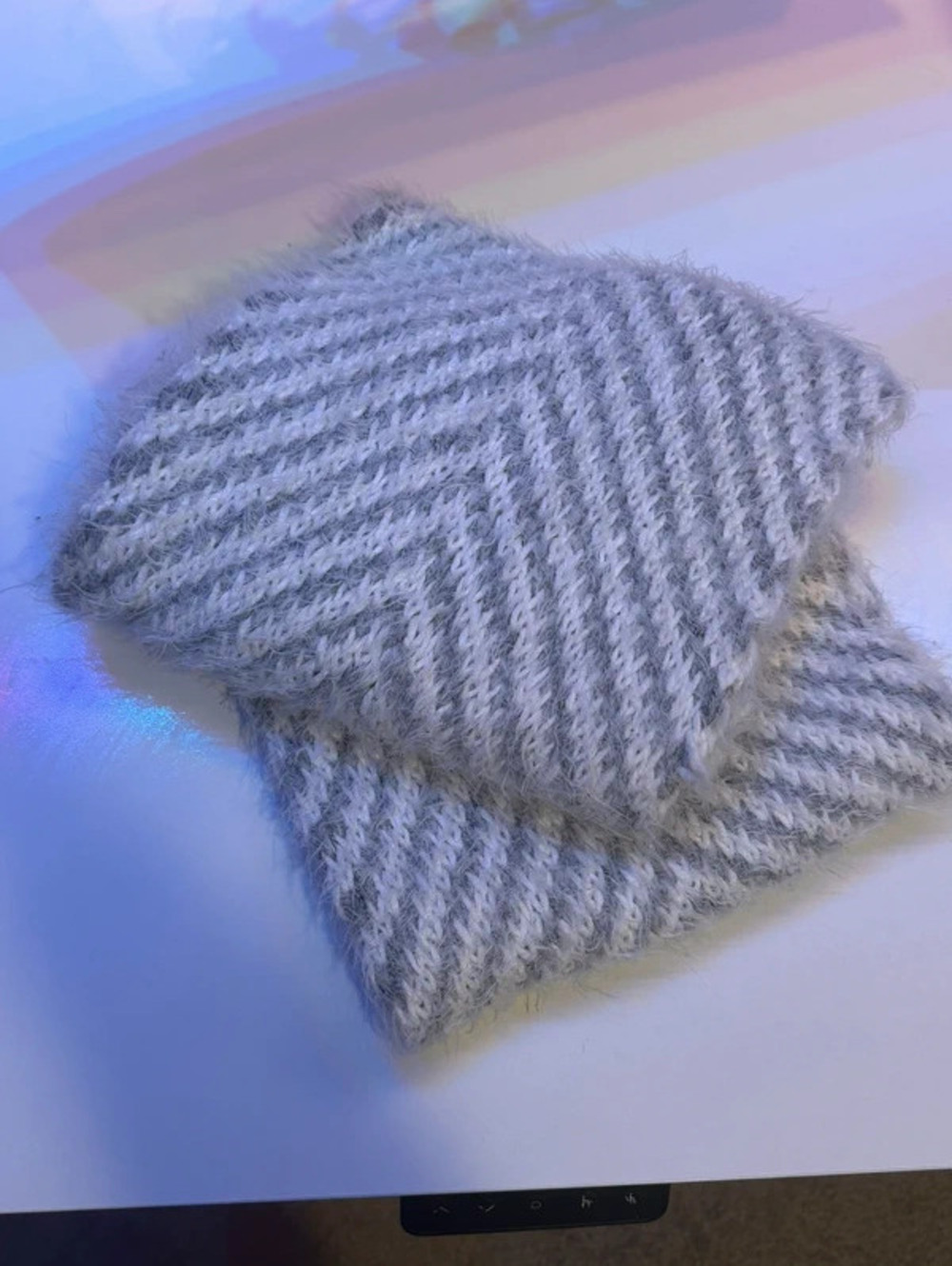 Extremely soft plush infinity scarf